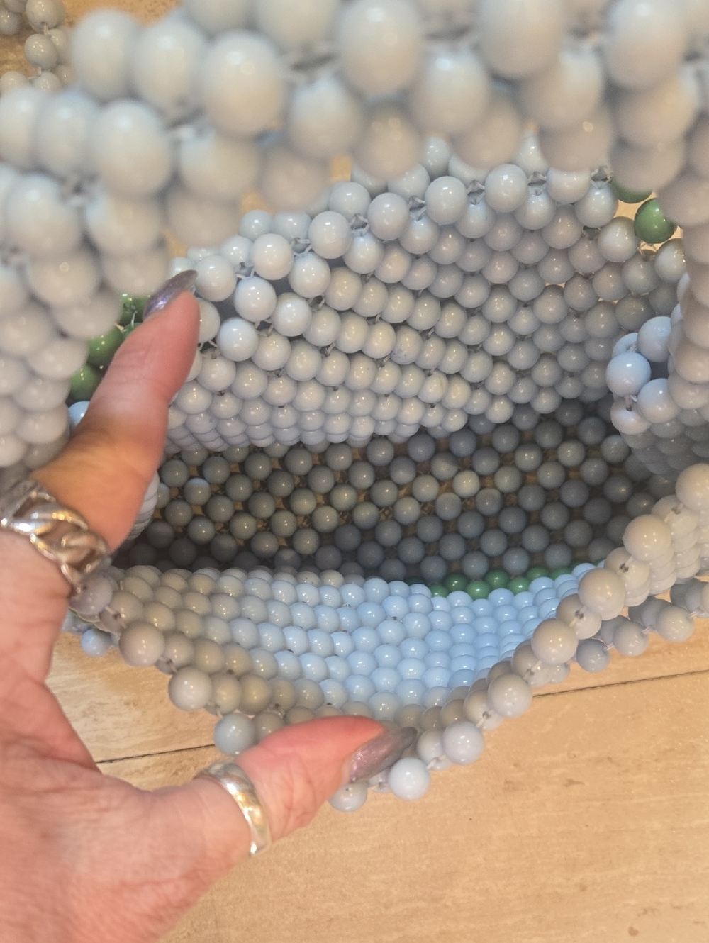 Kate Spade New York X Target Colorblock Beaded Blue/Green Versatile Bag - Picture 10 of 10